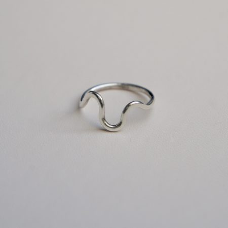 Recycled Sterling Silver Organic Wave Ring