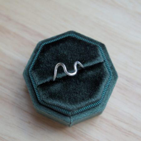 Recycled Sterling Silver Organic Wave Ring