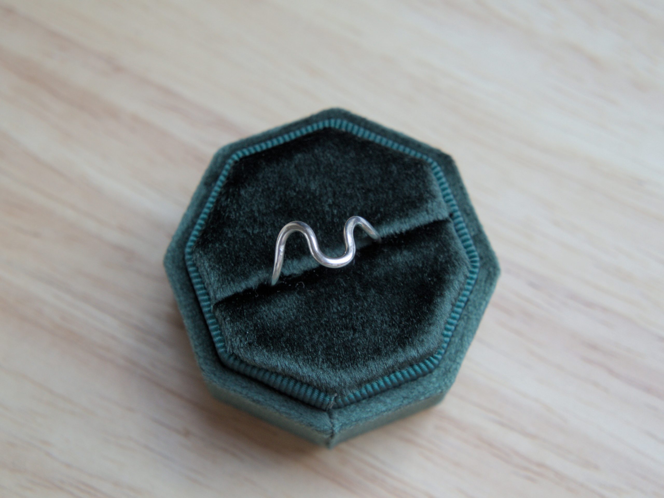 Recycled Sterling Silver Organic Wave Ring