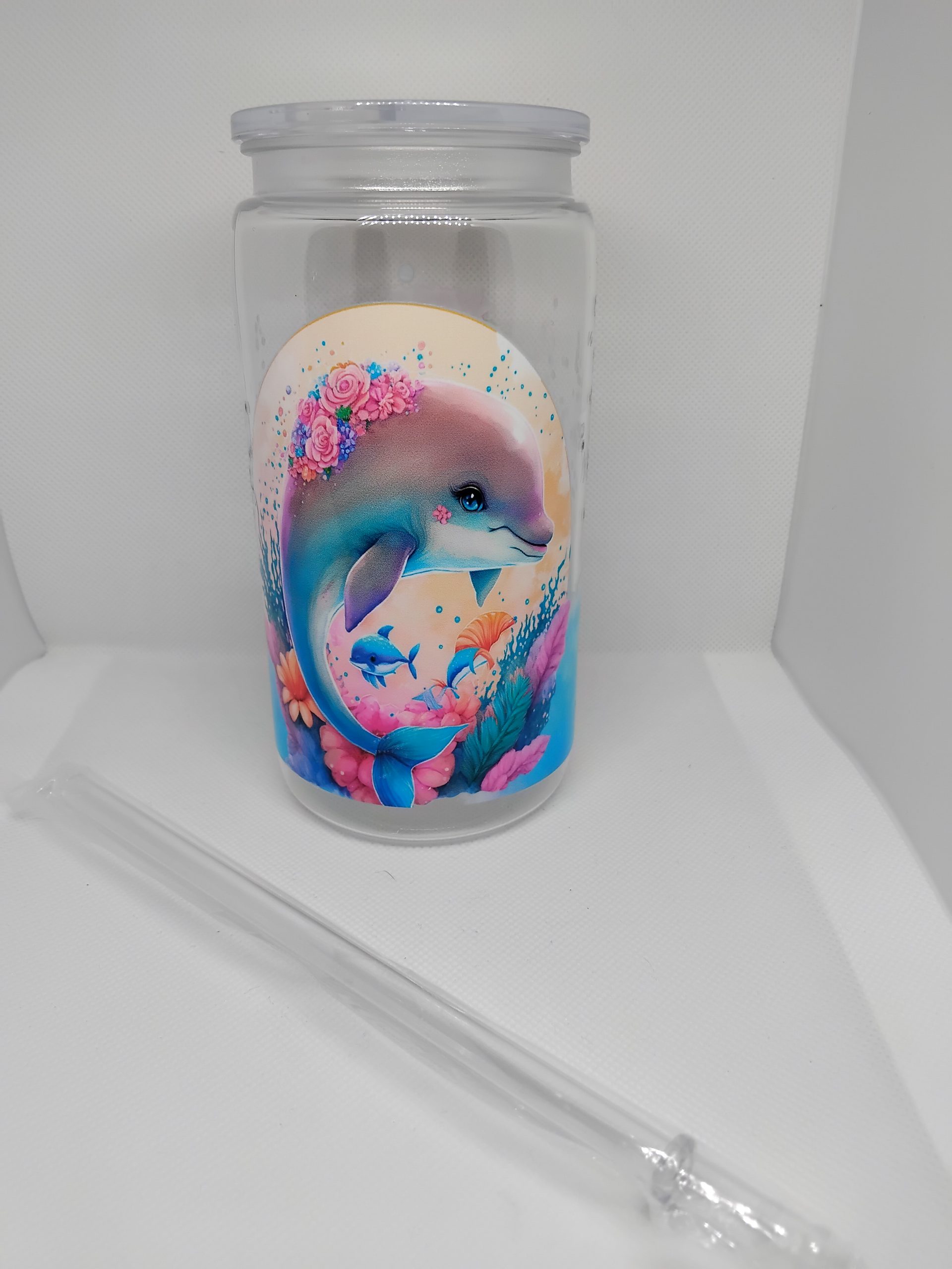 Clear cup with decal (Copy)