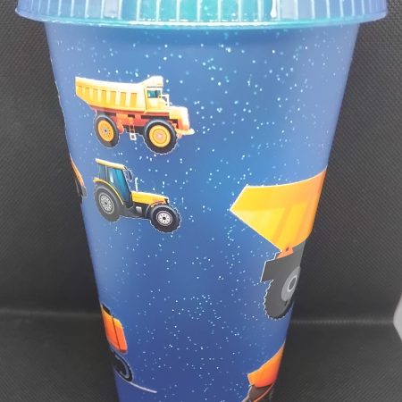 Glitter plastic cup