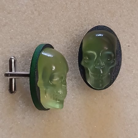 Skull Cufflinks | handmade jewellery | accessories | resin