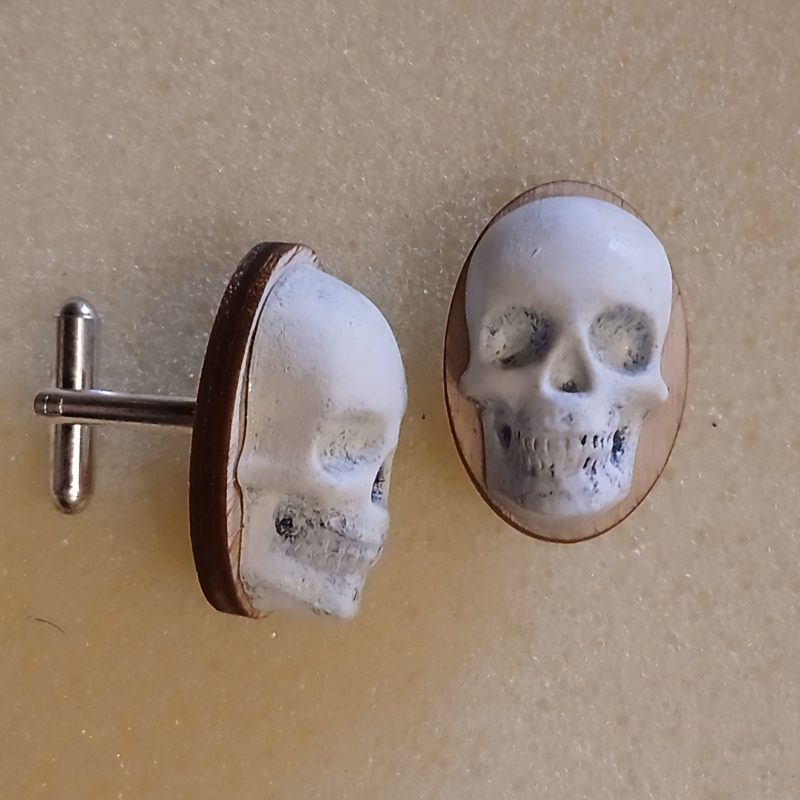 Skull Cufflinks | handmade jewellery | accessories | resin