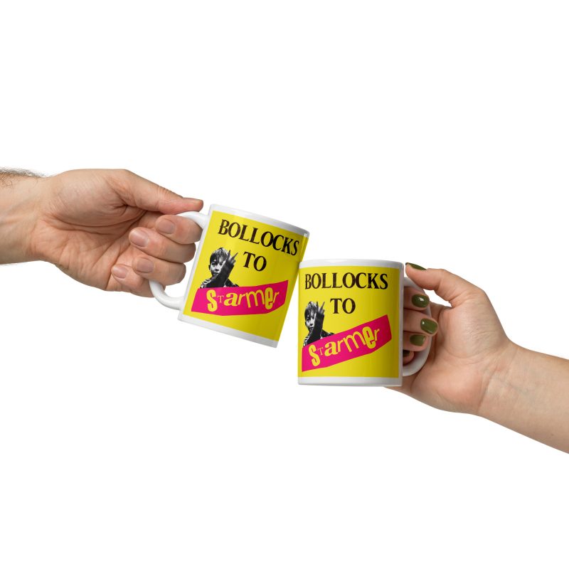 Bollocks To Starmer Mug Ceramic 11oz White Made To Order Political Gift