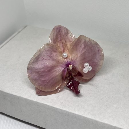 Handmade Orchid Flower Bracelet | Real Preserved Flower Jewelry | Nature Inspired Gift