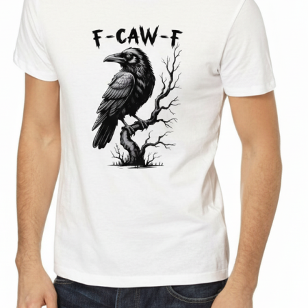 Humerous F-CAW-F Design Unisex White T-Shirt, Various Sizes
