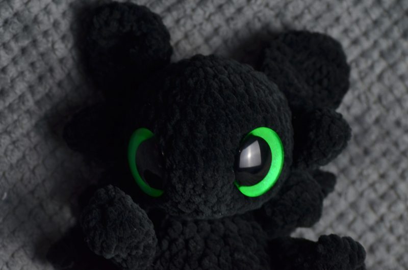 Crocheted Dragon Snuggler, Handmade Dragon Plush