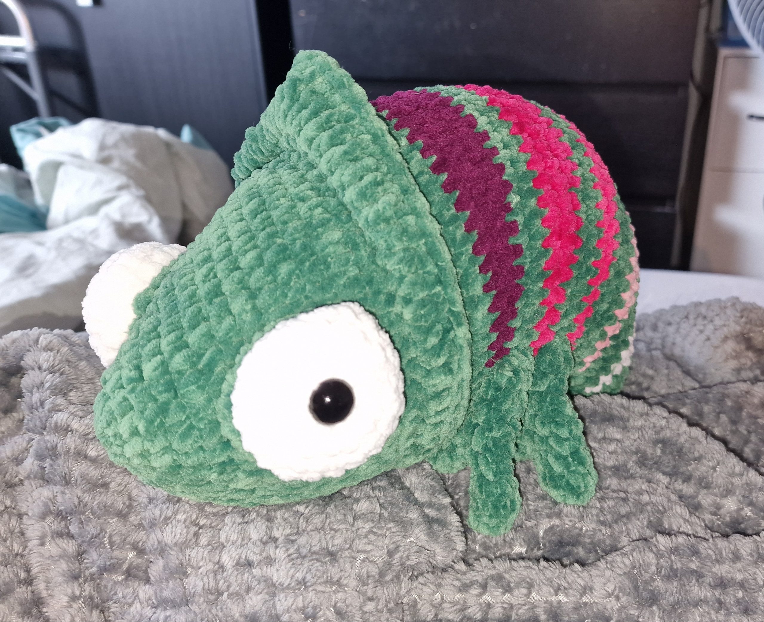 Skittles, the Colourful Chameleon - soft, cute plush, multiple colours avaliable