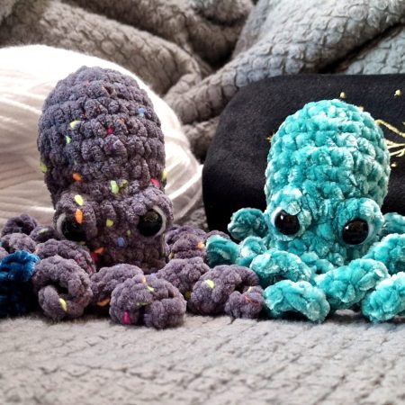 Marble, the Octopus, crocheted soft toy/decoration, multiple colours available