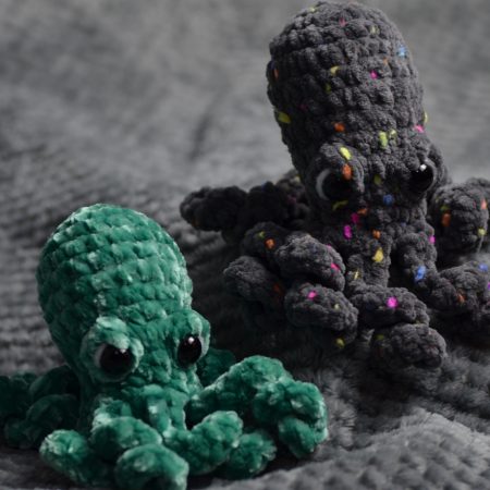 Marble, the Octopus, crocheted soft toy/decoration, multiple colours available