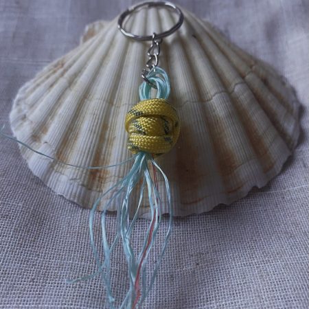 Handmade jelly fish keyring, made using up-cycled materials (Copy)