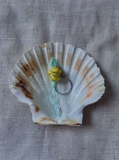 Handmade jelly fish keyring, made using up-cycled materials (Copy)