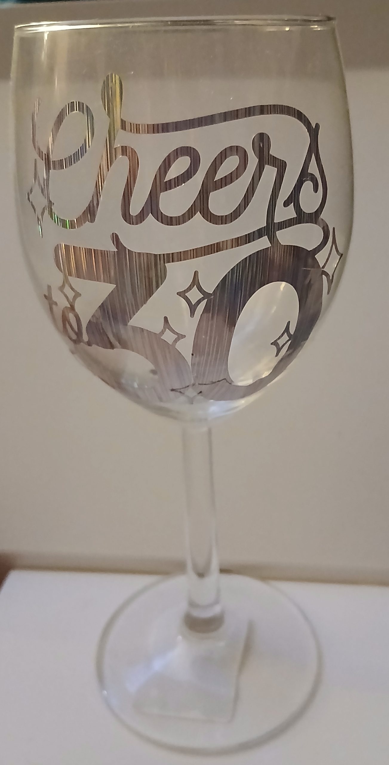30th birthday glass