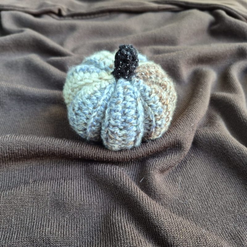 Medium multi coloured handmade crochet pumpkin-Halloween-Autumn