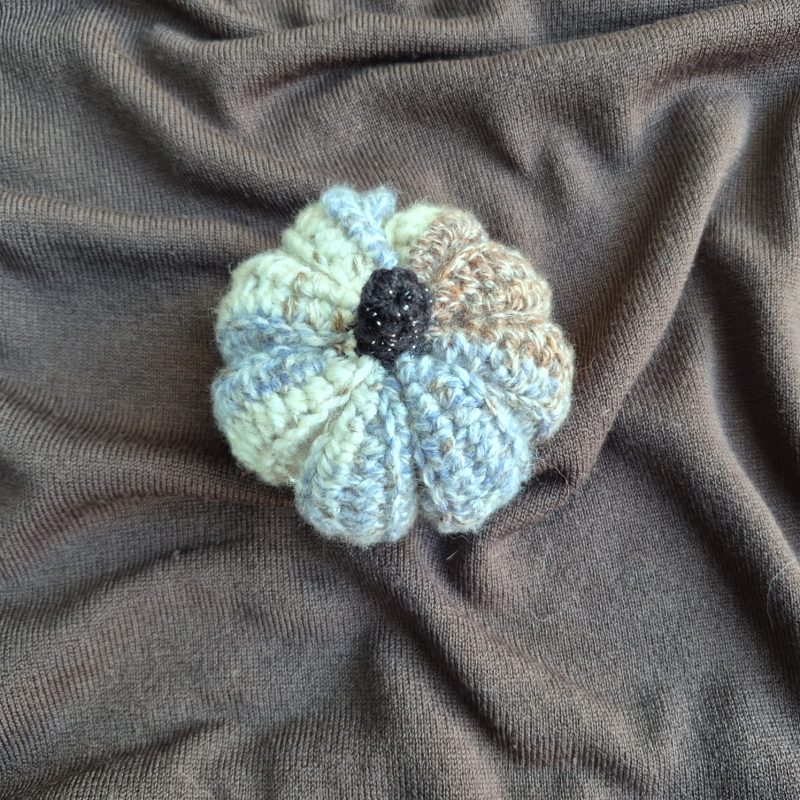 Medium multi coloured handmade crochet pumpkin-Halloween-Autumn