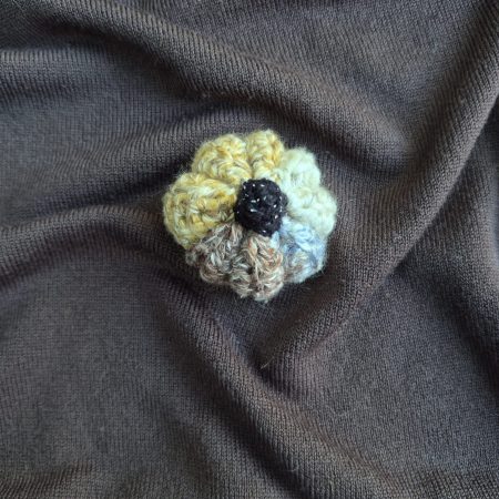 Small multi coloured handmade crochet pumpkin-Halloween-Autumn