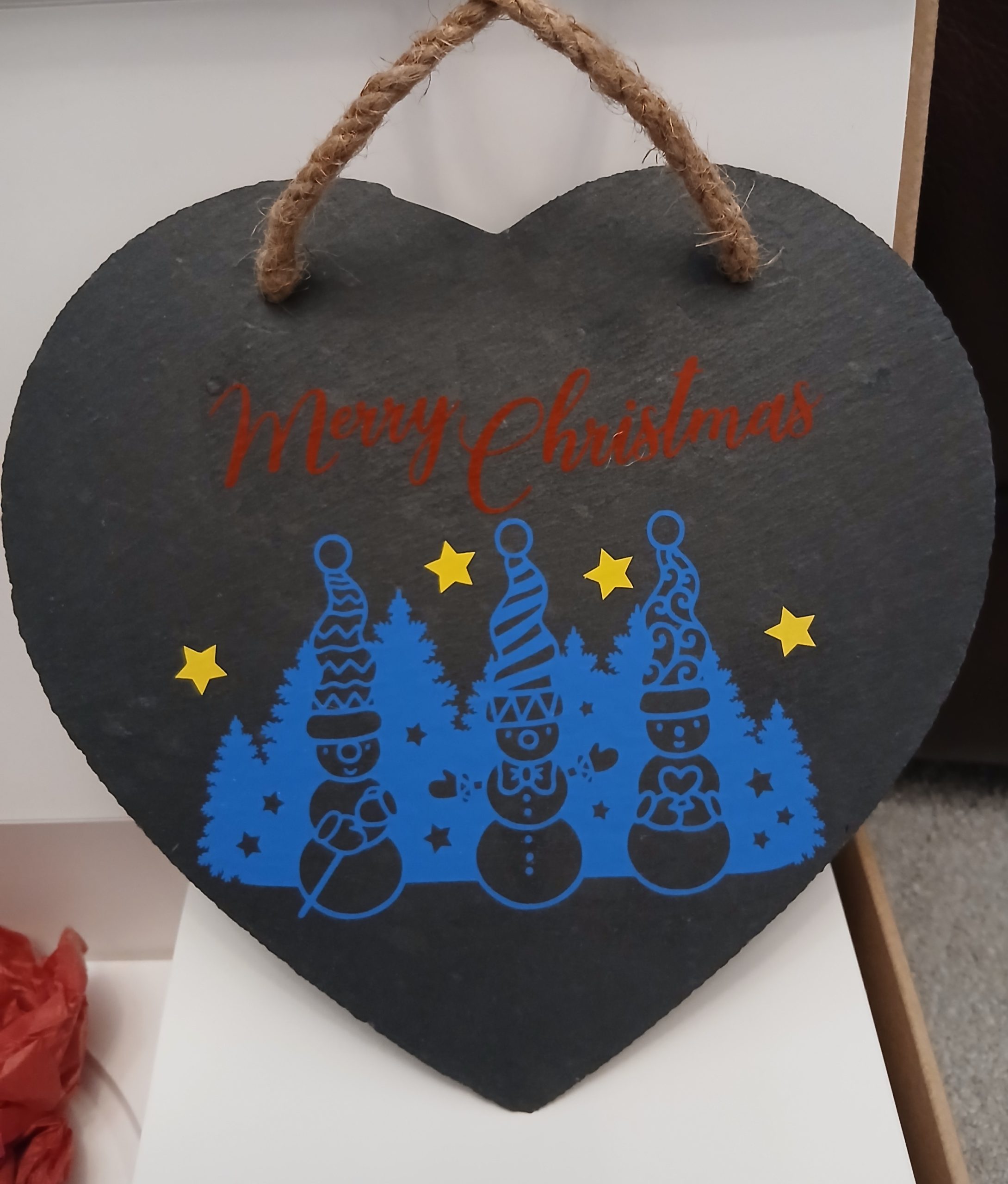Merry Christmas slate sign