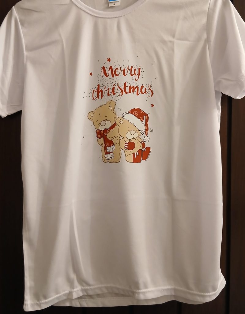 Small merry Christmas bears tshirt