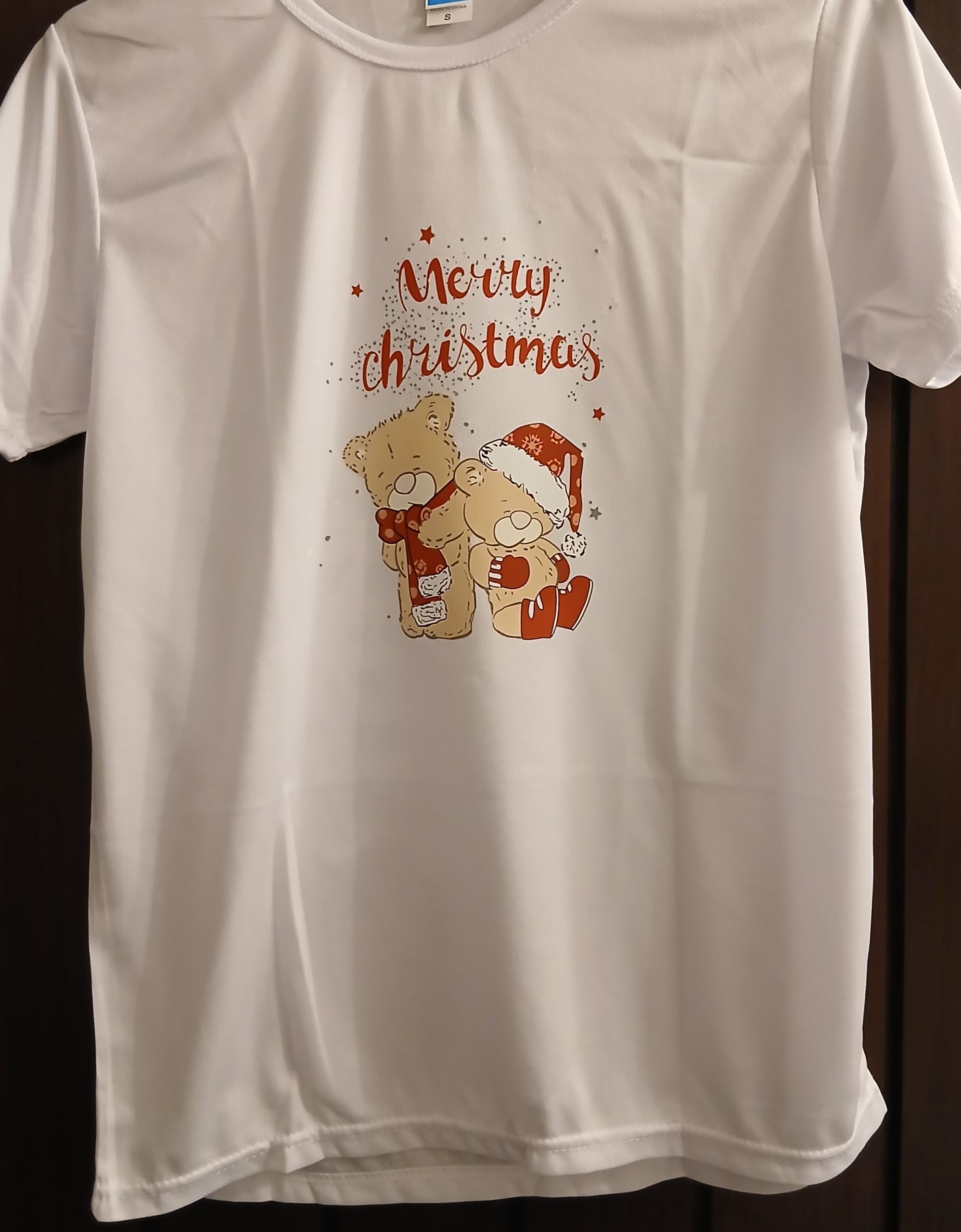 Small merry Christmas bears tshirt
