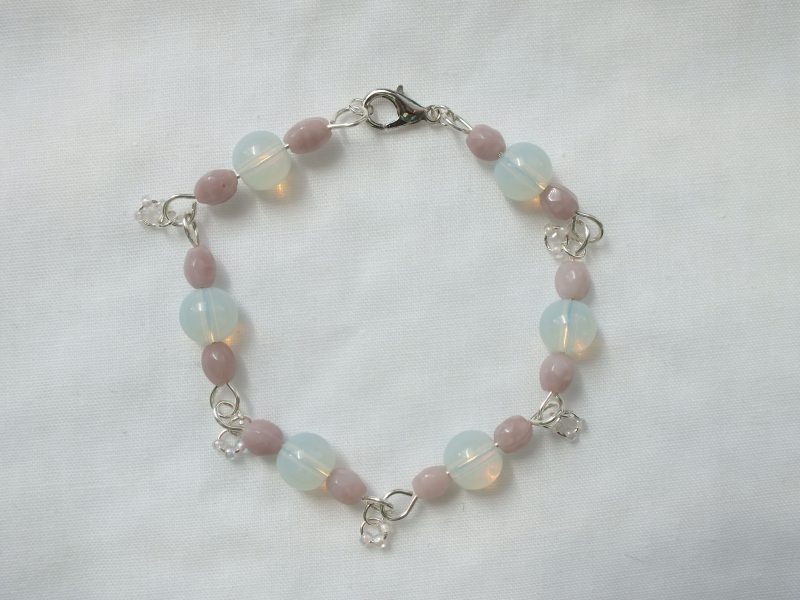 Sterling Silver Moonstone 'Pinky' Bracelet