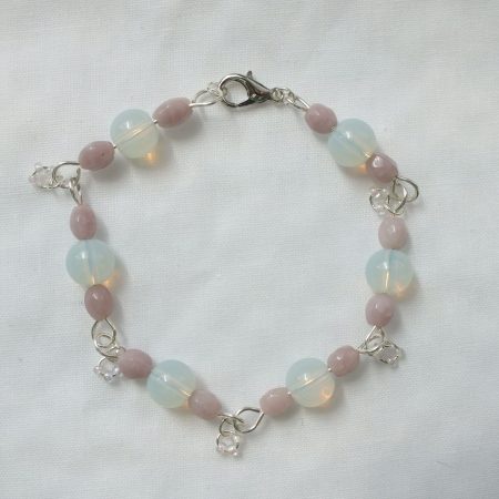 Sterling Silver Moonstone 'Pinky' Bracelet