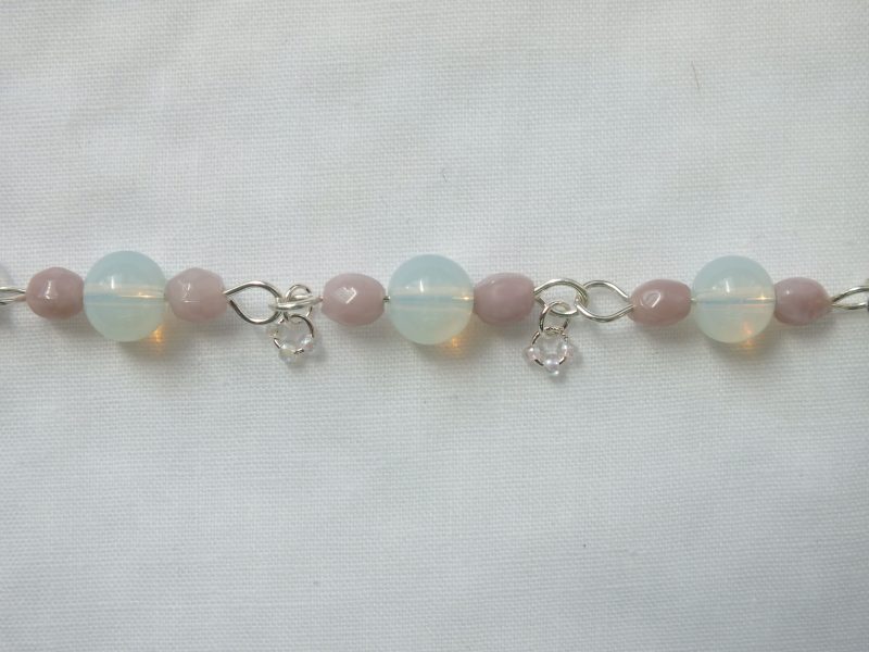 Sterling Silver Moonstone 'Pinky' Bracelet