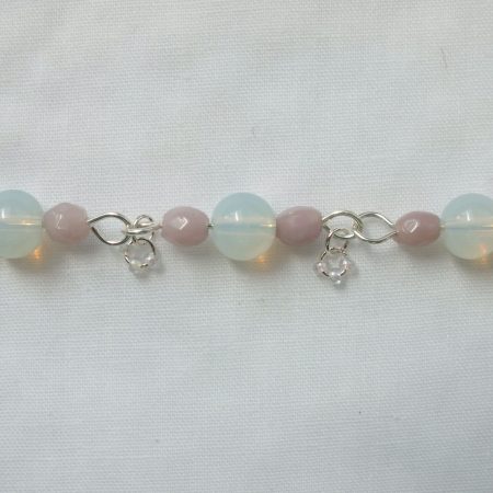 Sterling Silver Moonstone 'Pinky' Bracelet