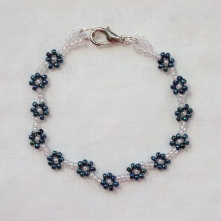 Beaded Flower 'Royal' Bracelet