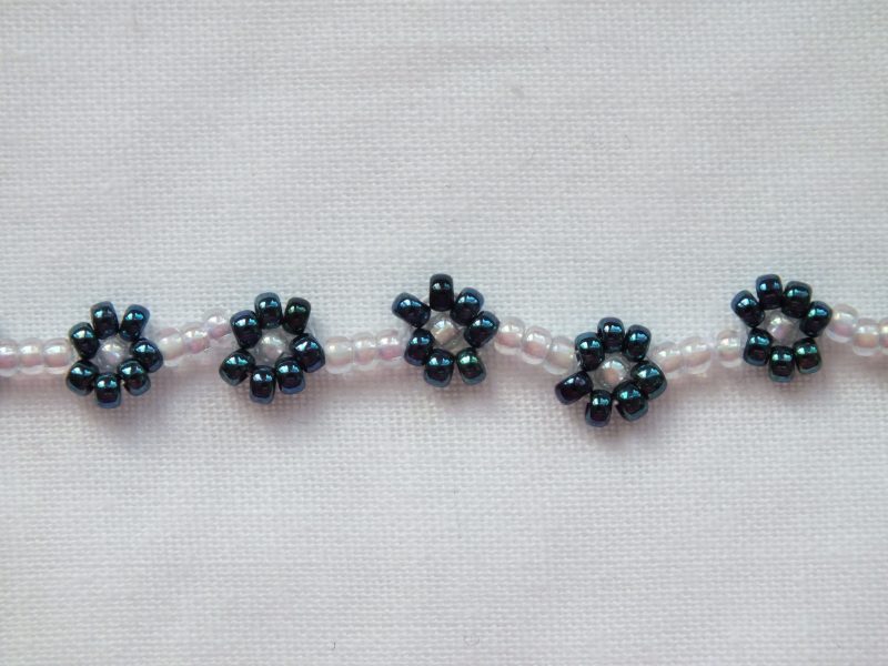 Beaded Flower 'Royal' Bracelet