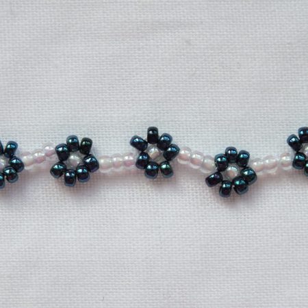 Beaded Flower 'Royal' Bracelet