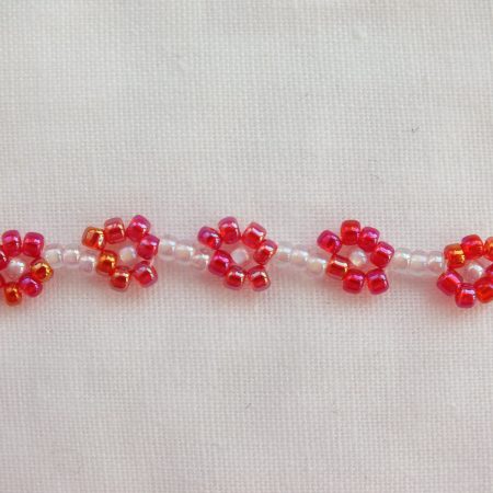 Beaded Flower 'Sunset' Bracelet