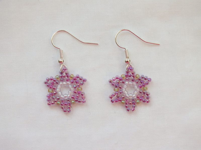 Beaded Flower 'Candy' Earrings