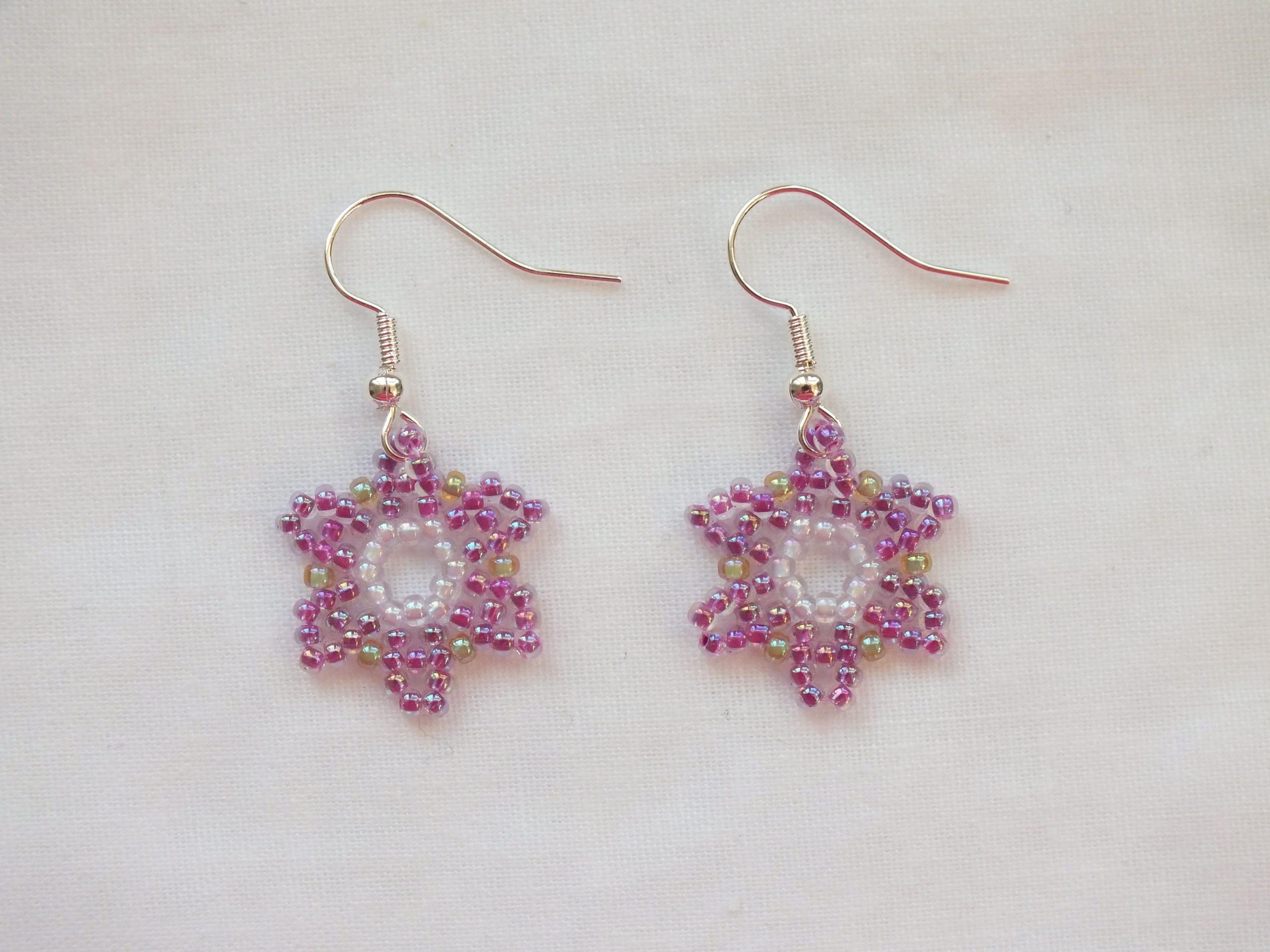 Beaded Flower 'Candy' Earrings