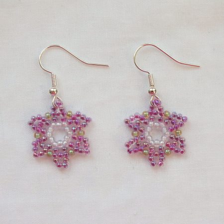 Beaded Flower 'Candy' Earrings
