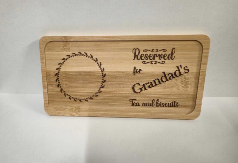 Wine and chocolate double coaster tray