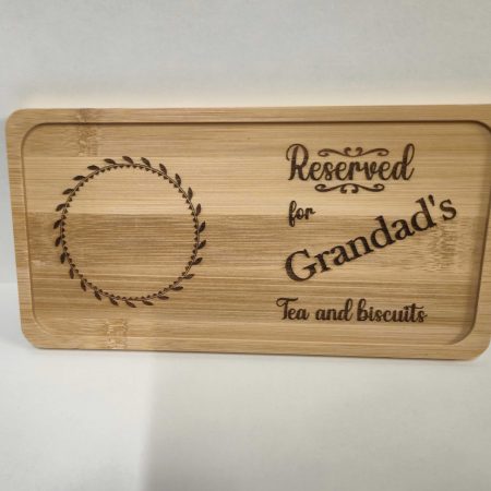 Wine and chocolate double coaster tray