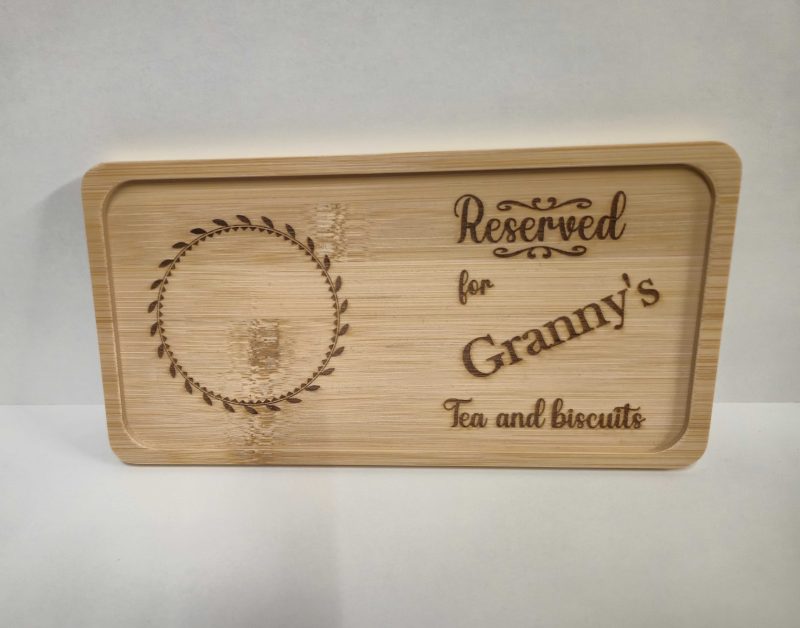Wine and chocolate double coaster tray