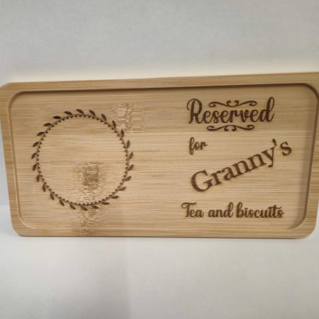 Wine and chocolate double coaster tray