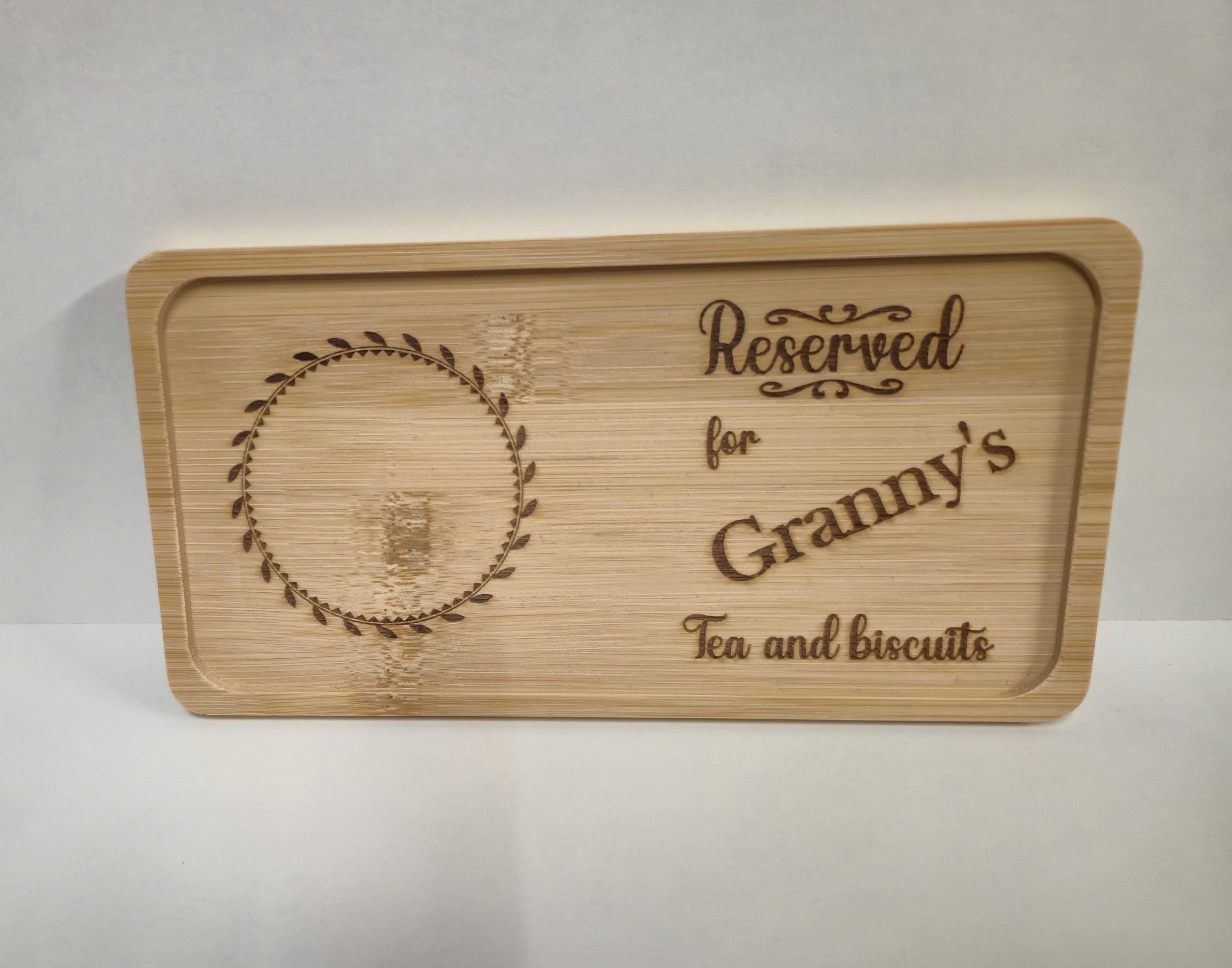 Reserved for Granny double coaster tray