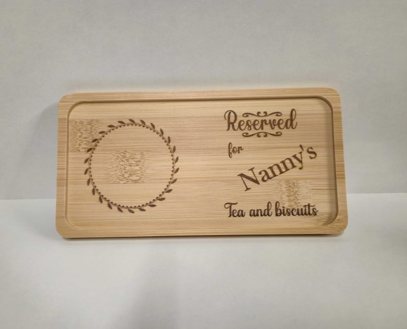 Wine and chocolate double coaster tray