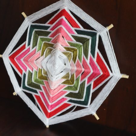 Ojos de Dios 'Summer vibes'/ Handcrafted mandala/ Birthday gift/ Spiritual present/ Wall art