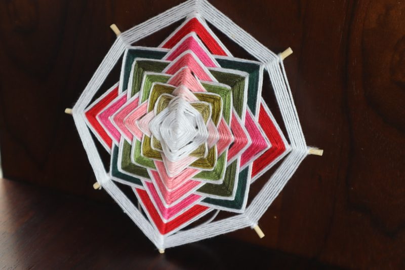 Ojos de Dios 'Summer vibes'/ Handcrafted mandala/ Birthday gift/ Spiritual present/ Wall art