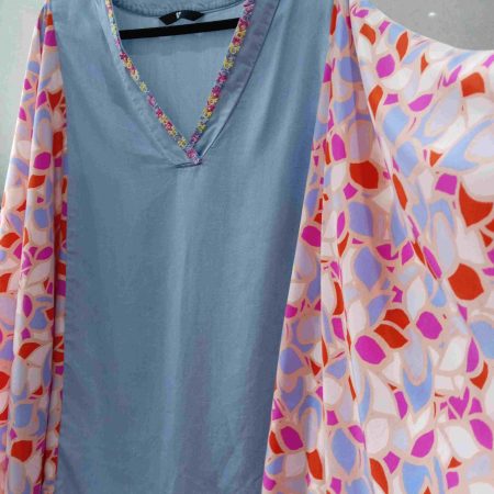 Upcycled Boho Hippie Style Fun Plus Size Poncho Kaftan