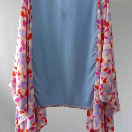 Upcycled Boho Hippie Style Fun Plus Size Poncho Kaftan