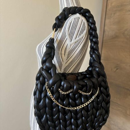 Handmade hobo tube yarn bag