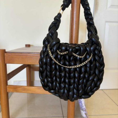 Handmade hobo tube yarn bag