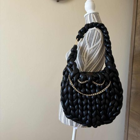 Handmade hobo tube yarn bag