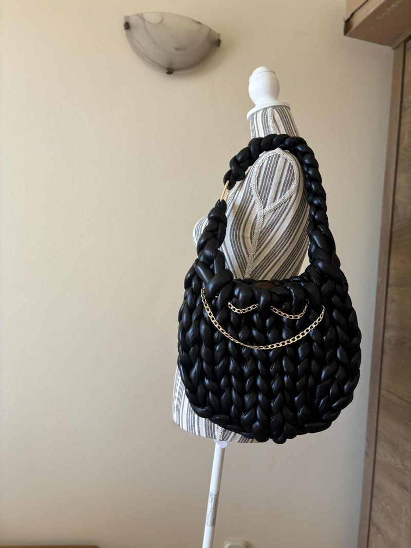 Handmade hobo tube yarn bag