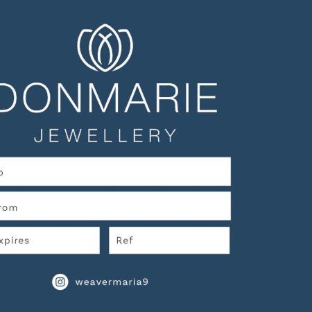 £50.00 DONMARIE Jewellery Gift Voucher and Matching Envelope