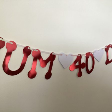 Ruby Wedding ‘Mum & Dad’ 40th Anniversary Party Banner